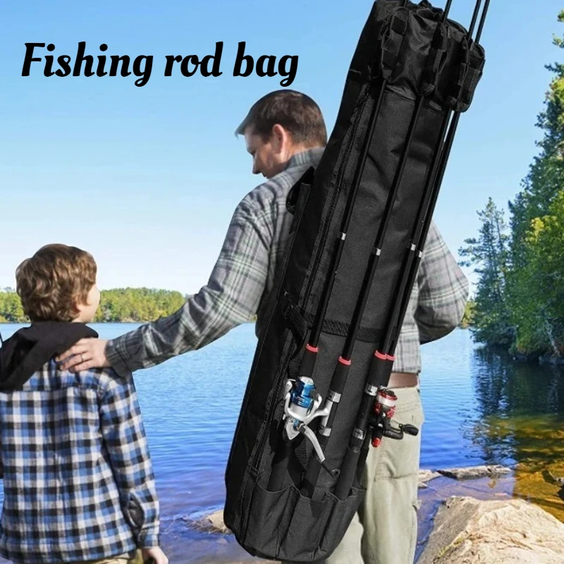 

Портативные сумки для хранения удочек большой емкости на одно плечо, многофункциональная легкая сумка для инструментов для рыболовных снастей