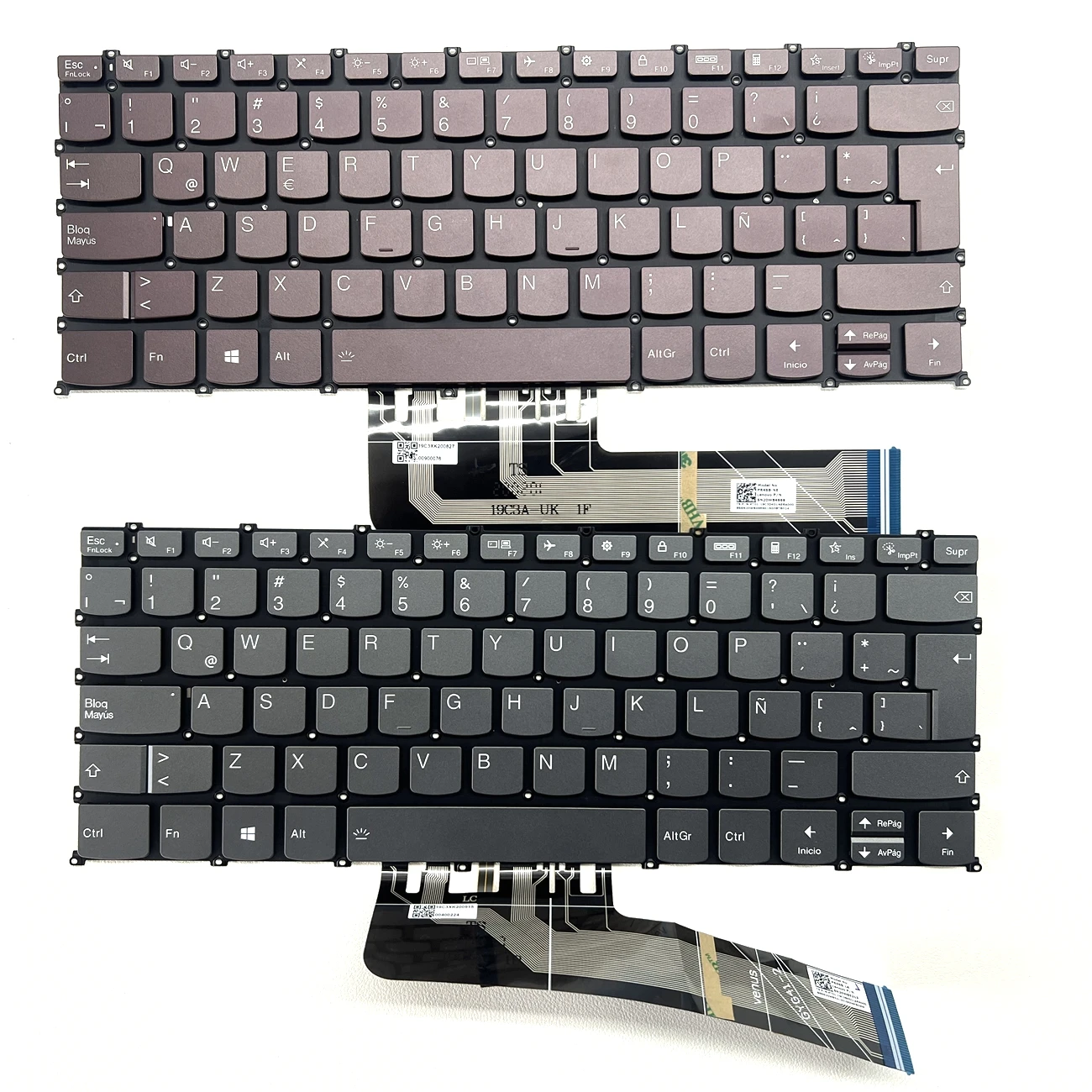 Latin Backlit Keyboard For Lenovo Pro14 2020/2021, Xiaoxin Air 14 2020/2021, IdeaPad Flex 5-14IIL/ARE05, 3 Gen 6/3-14ITL6 Series