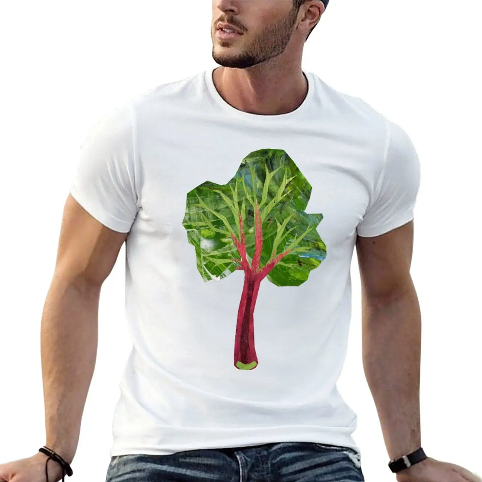 Rhubarb T-Shirt Gym Exercise Short Sleeve T-Shirt