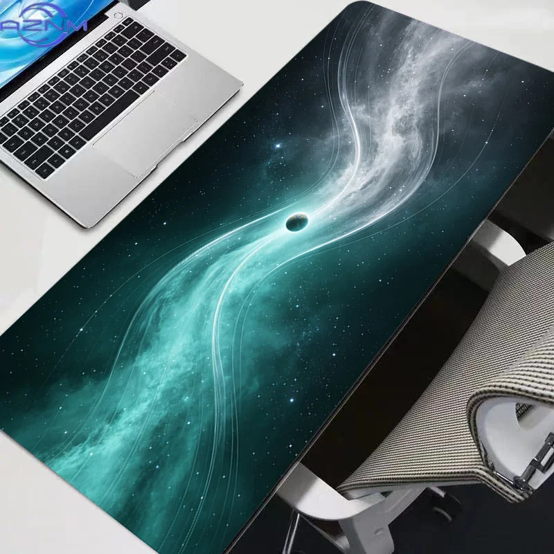 Mouse Pad Anime Galactic System Gaming Accessories Mousepad Gamer PC Completo Computer Keyboard Desk Mat Varmilo Table