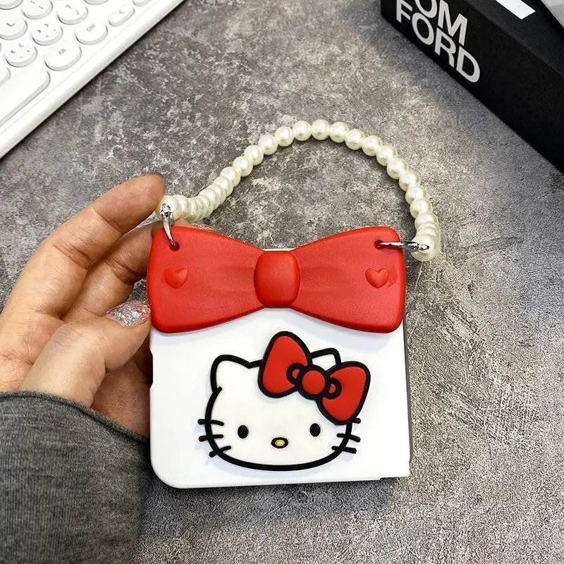 

Новый милый мультяшный чехол Sanrio Hello Kitty подходит для Samsung Zflip4 флип 5 чехол для телефона Zflip4 флип W23Flip парный чехол для телефона