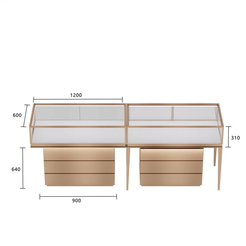 

Custom.2023 Современные роскошные ювелирные изделия, выставочный зал, дизайн стойки, интерьер со светодиодной подсветкой, витрина, витрина, ювелирная витрина