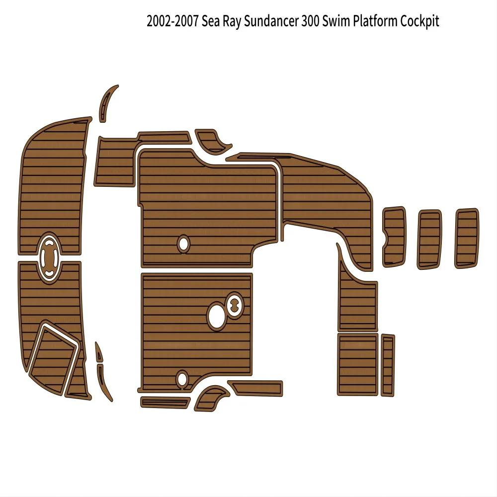 

2002-2007, подставка для плавания с морским излучением sunballer300, подставка для кабины, лодка EVA, тиковый пол