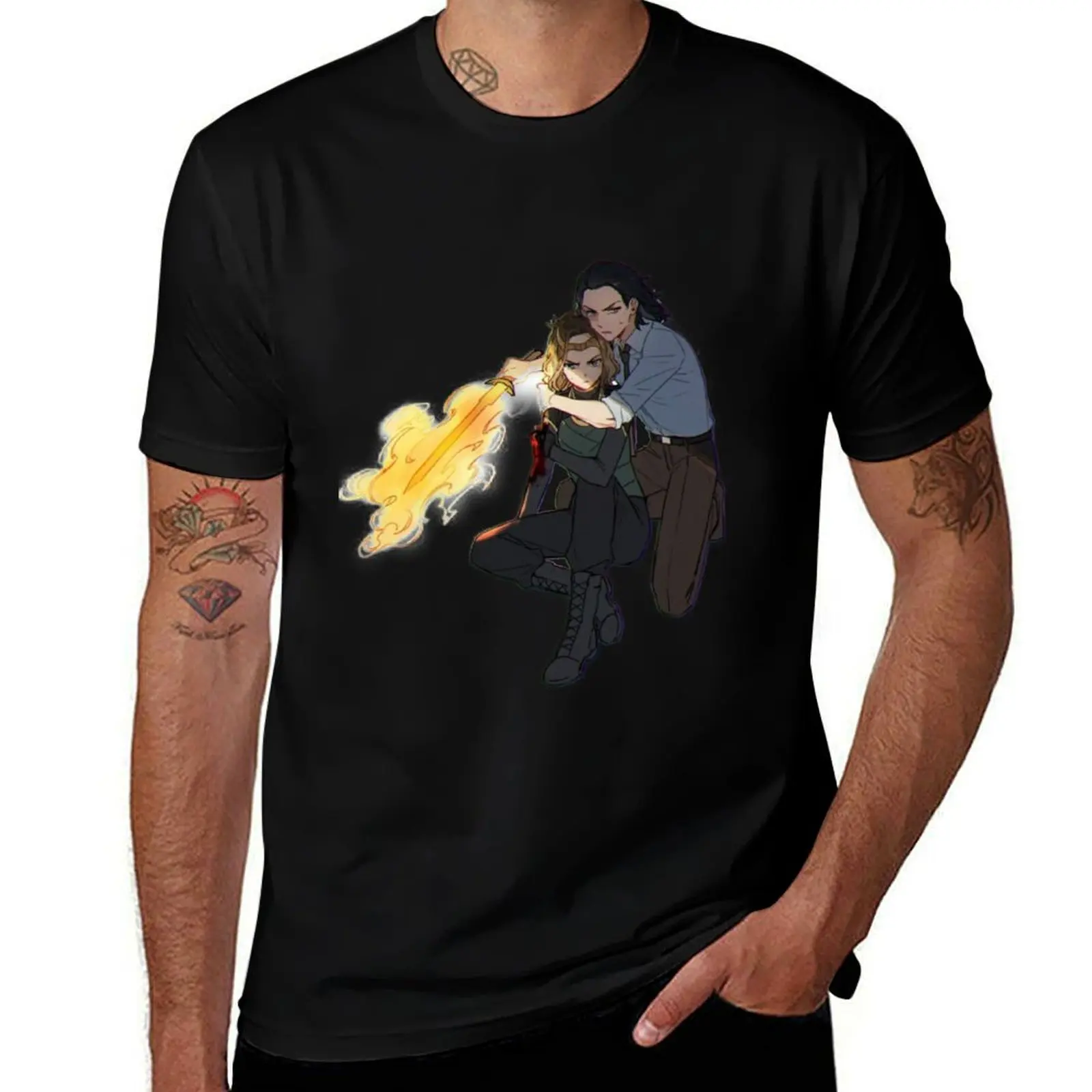 Don't Touch Her M ByTe T-Shirt cotton t shirts man 100% T-Shirt