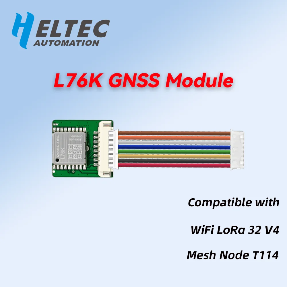 

Heltec WiFi LoRa 32 V4 T114 V2 GPS-модуль L76K 2,8 В ~ 4,3 В Источник питания Поддержка метастического IoT