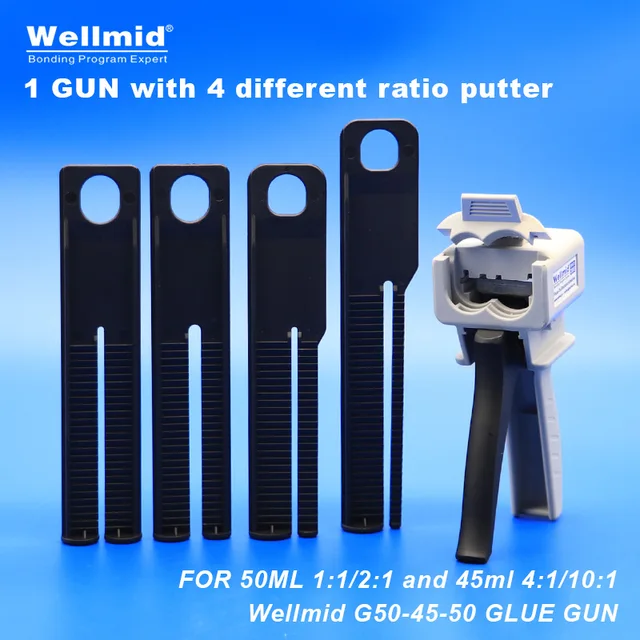 Pistolet do klejenia AB 1:1 1:2 50 ml i 4:1 10:1 45 Klej epoksydowy Kwadratowa podstawa Wkład Ręczny dozownik mieszania Pistolet do klejenia z araldytu