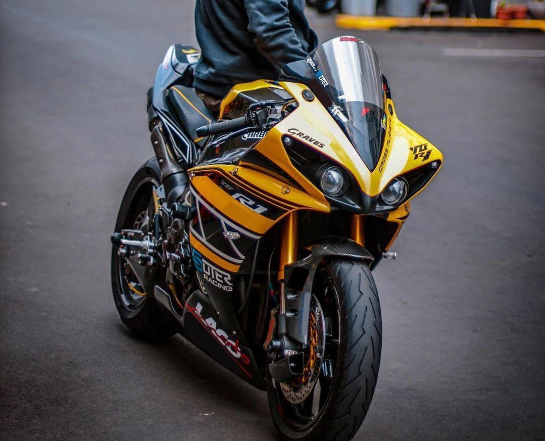 Motorcycle Fairings Kit Fit For Yzf R1 2012 2013 2014 Bodywork Set High Quality ABS Injection Yellow Black LACO
