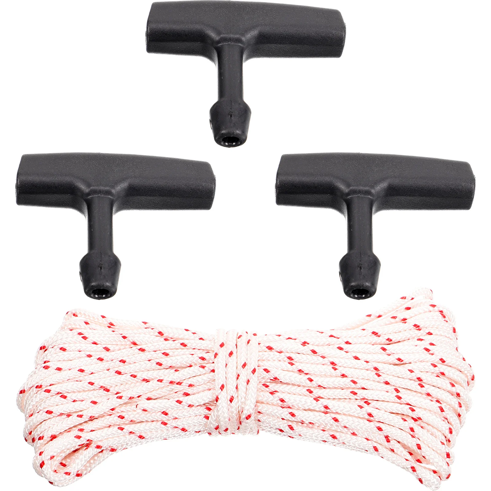 

1Set Universal Chain Saw Starting Grip Replacement - Robust Pull Handle with 10 Meter Rope for Lawnmowers Generators