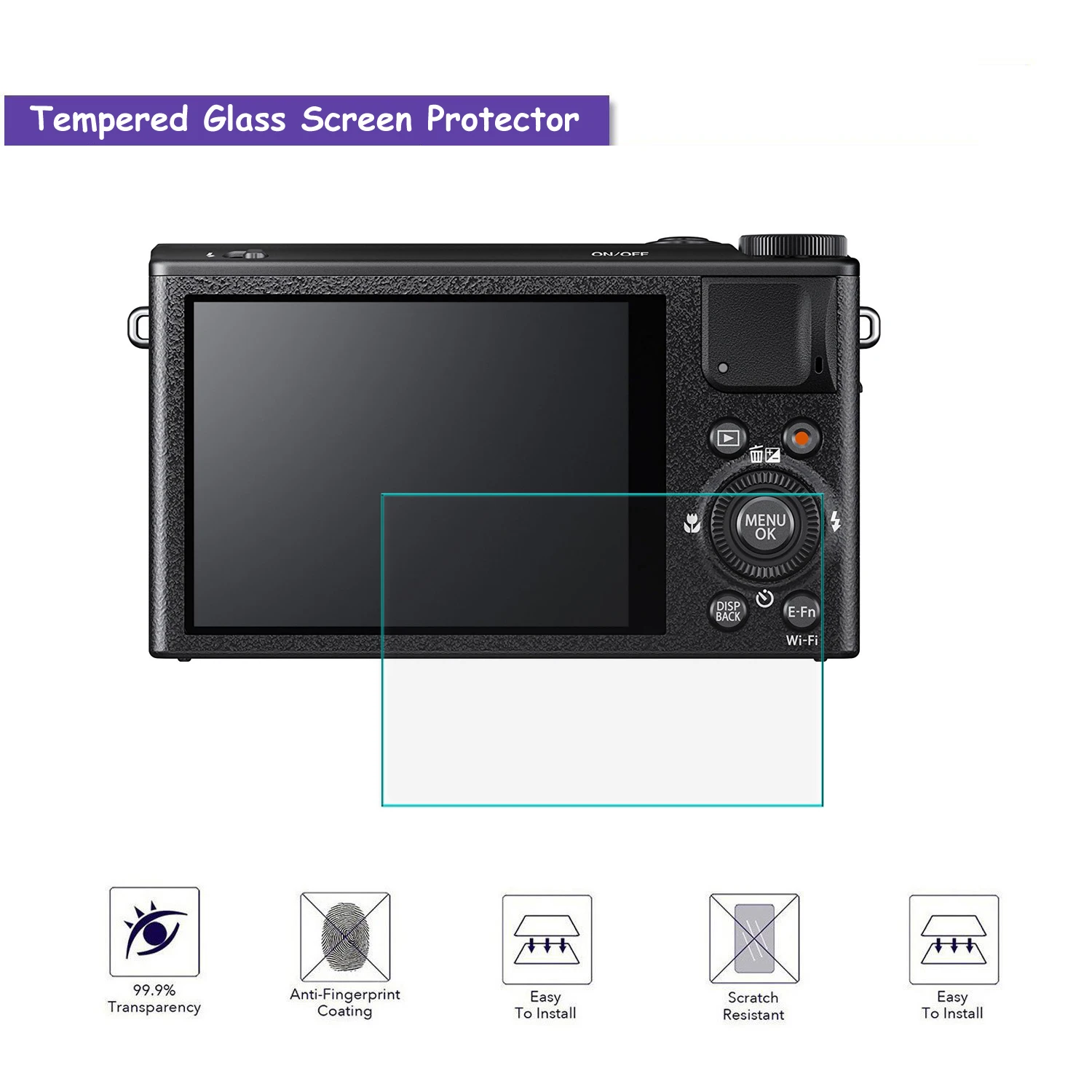 9H Tempered Glass LCD Screen Protector Shield Film for Fujifilm FUJI XQ2 XQ1 Camera Accessories