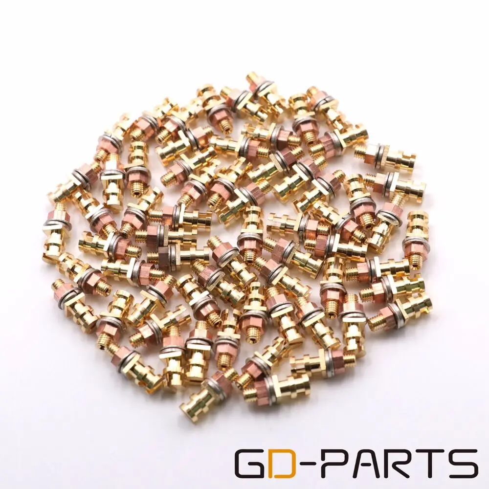 

Gold Plated Brass Turrets Post Pins Lugs For Hifi Audio AMP Tag Boards DIY 50PCS