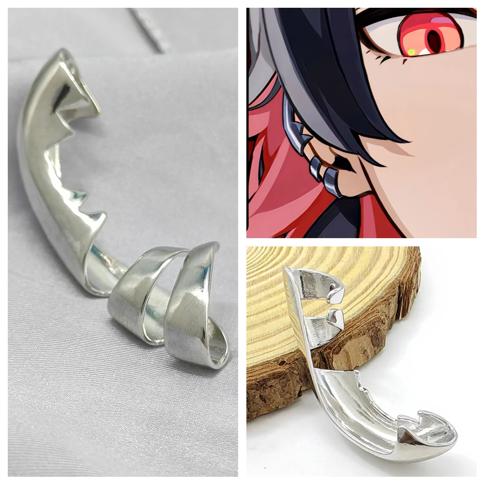 1 Piece Zenless and Zone Zero Ear Clip Ellen Joe Cosplay Prop Earrings Anime Game Same Jewelry Ear Decorations Gifts