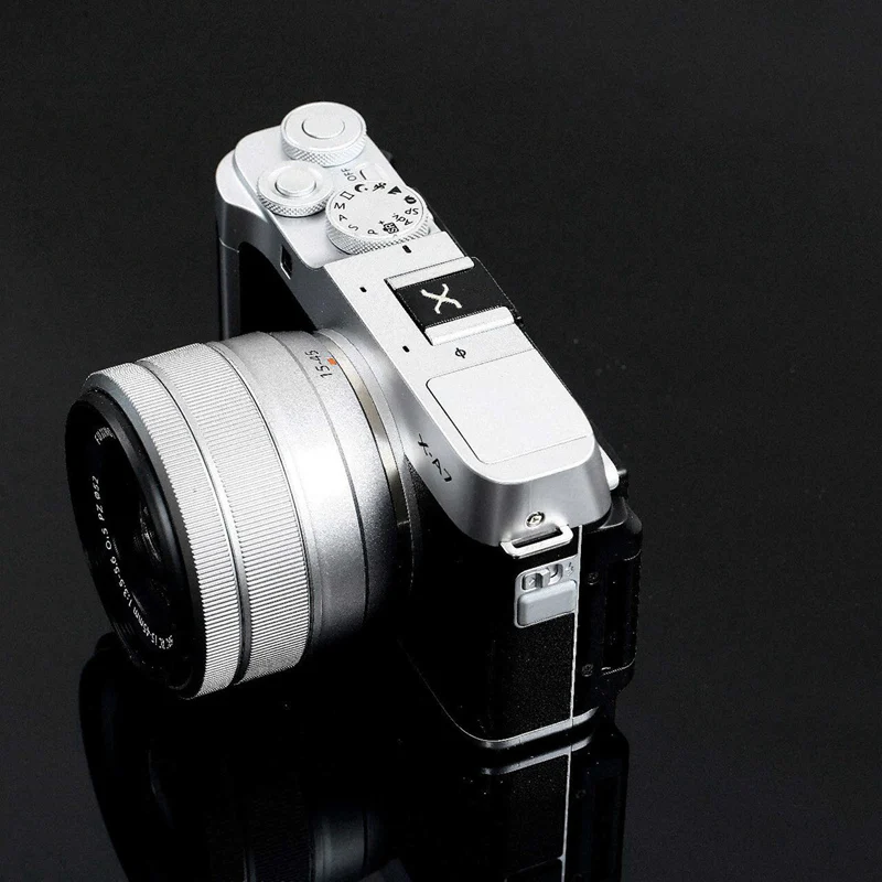 トップセール2X用X-T4 X-T3 X-T2 X-T30 X-T20 X-E3 X-E2 X-PRO3 X-PRO2 X30 X10ホットシュー内蔵フラッシュホット靴ブラック & シルバー