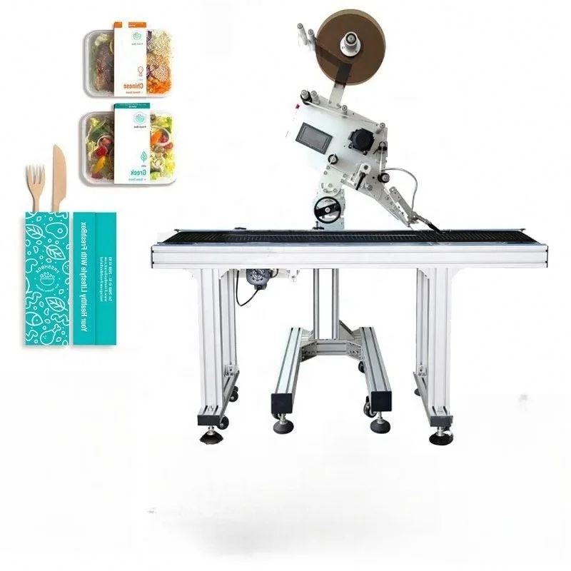 La mejor máquina automática de etiquetado plano, cajas de cartón cuadradas, pegatinas, nuevo embalaje de alimentos, proveedores de productos de consumo superiores