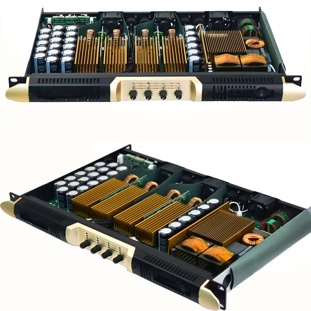 Paulkitson P410 4Channel Professional Digital Power Amplifier 1000W Class D Audio Amp DJ Subwoofer For Karaoke Stage Performance