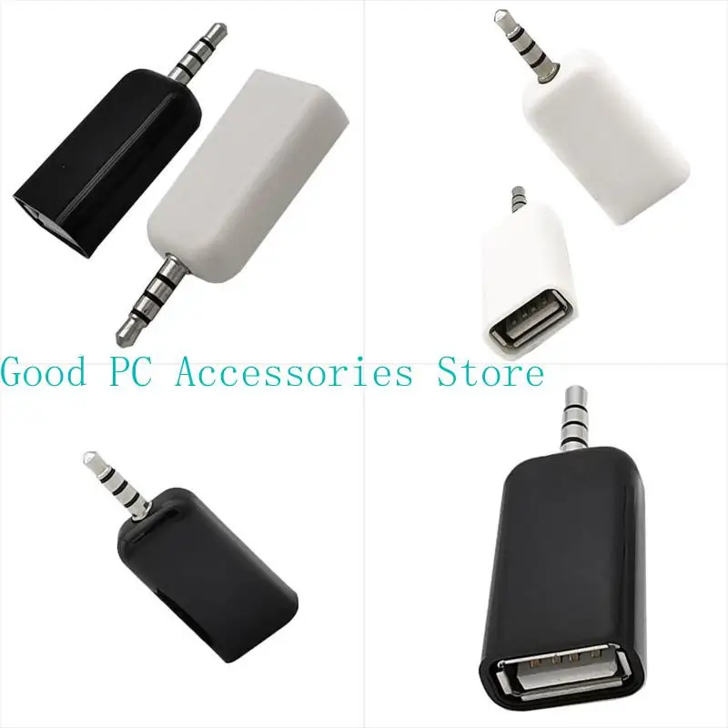 R53C Auxiliary to USB Adapter USB To 3.5mm Converters For Autos Audios Systems