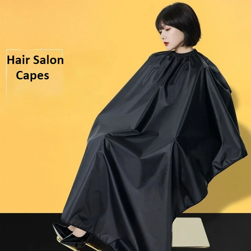 

Professional Waterproof Salon Cape Silicone Snap Neck Extra Large Hairdressing Smock for Haircut Hair Treatment Styling Tool