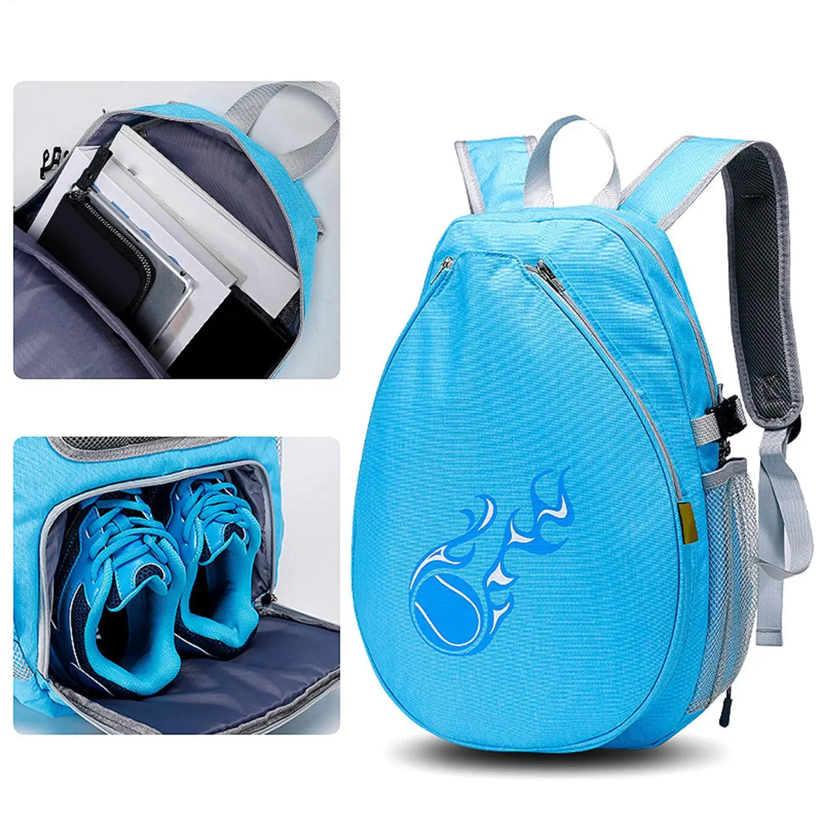 Kids Tennis Backpack Outdoor Sports Backpack Badminton Racquet Bag for Boys Girls Youth Players Beginners Athletes Lessons
