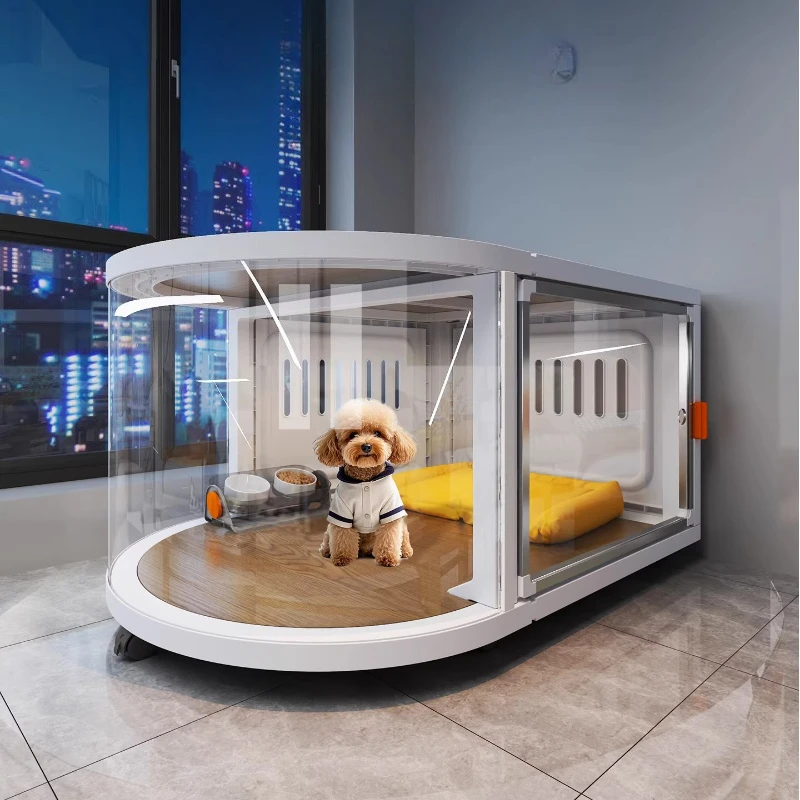 

Panoramic Resin Dog Cage Medium and Small Dog Home Pet Dog Kennel