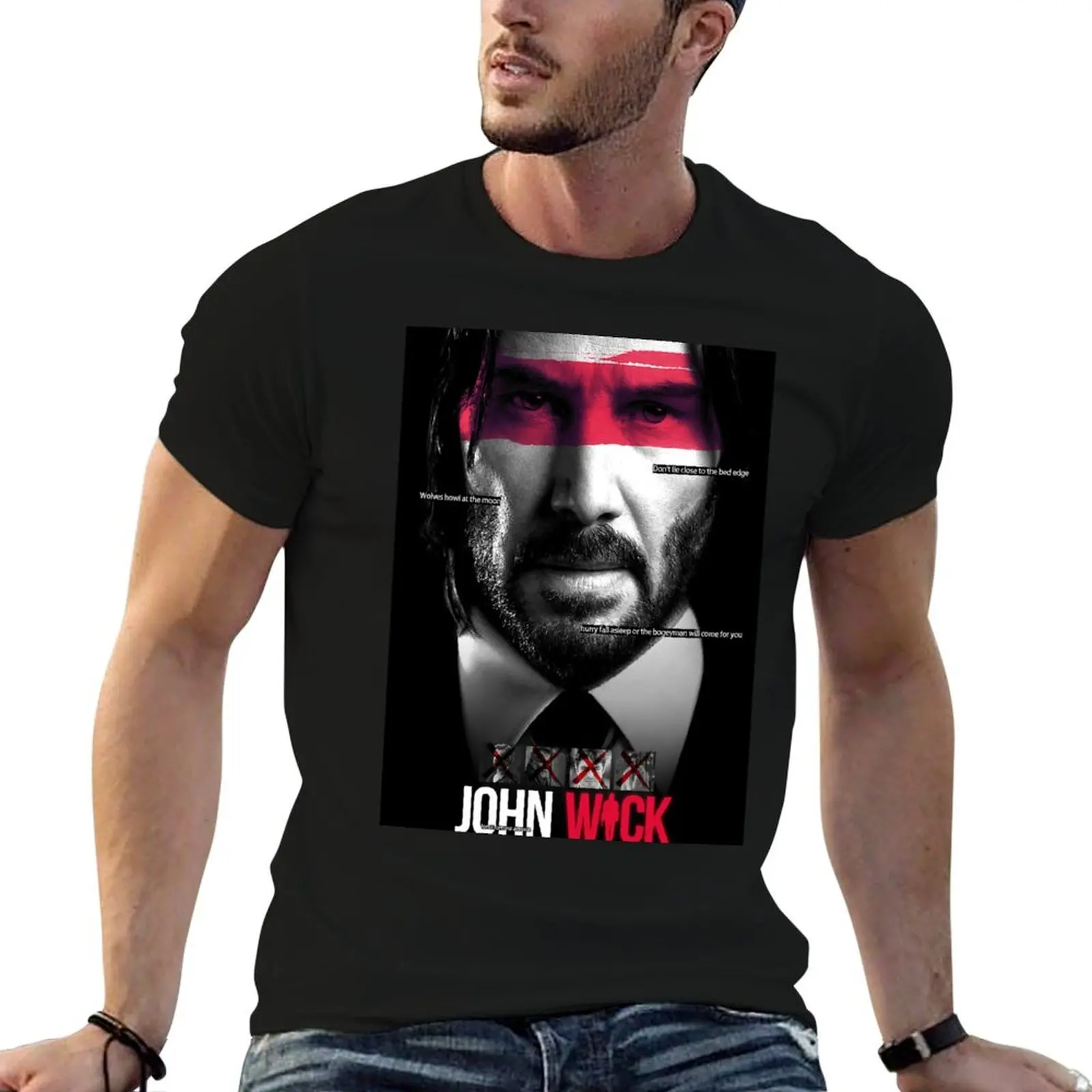

John Wick - Baba Yaga T-Shirt man t shirt graphic funny t shirts cotton T-Shirt