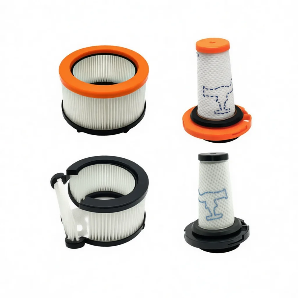 Replacement Parts Filter Accessories Compatible With Rowenta X Force Flex 960 Vacuum Cleaner HEPA Dust Exhaust Filters