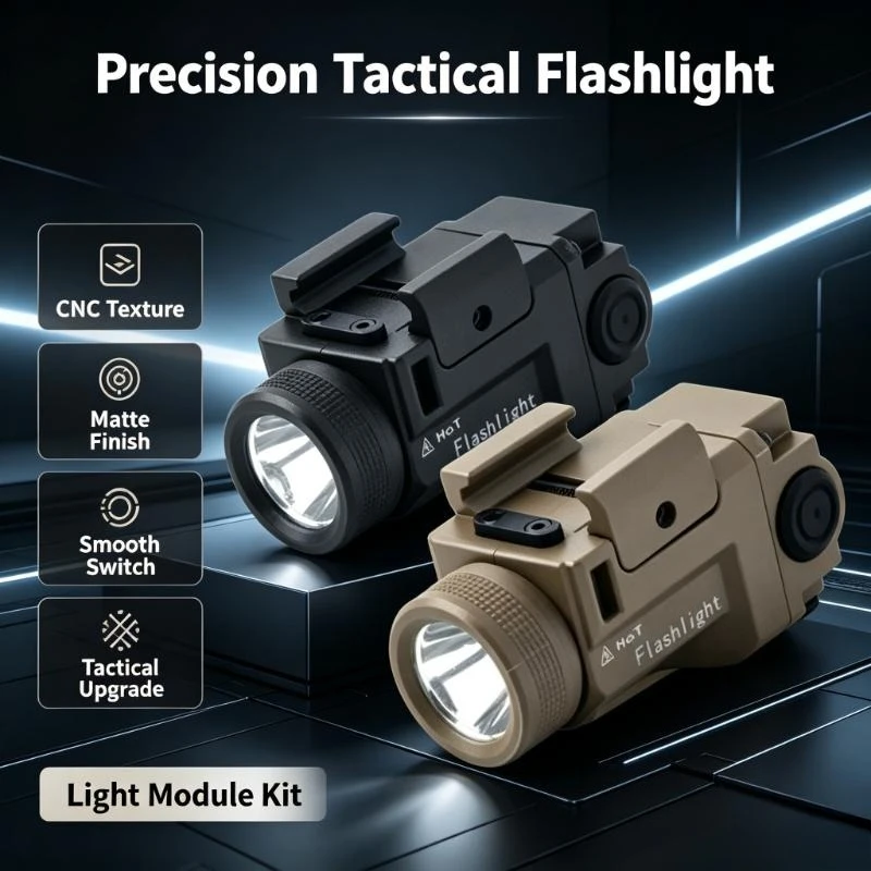 20Mm Rail Mount Metal Led Flashlight 800 Lumen Strobe Light Module For Hobby Model Diy Modification Projects