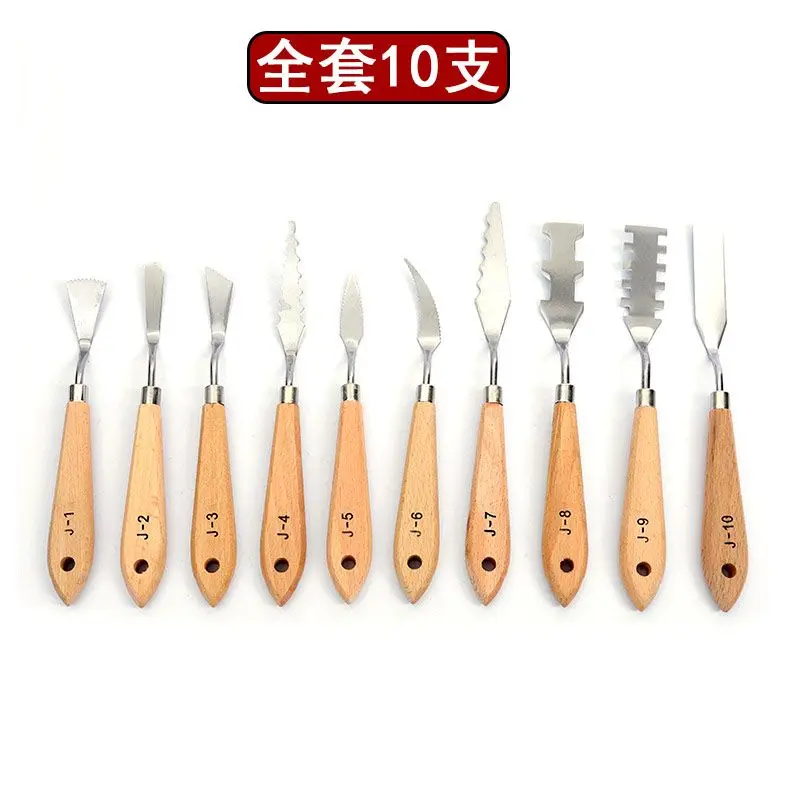 Oil painting knife texture special-shaped pick knife gouache acrylic paint scraper dental knife art exam palette knife art set