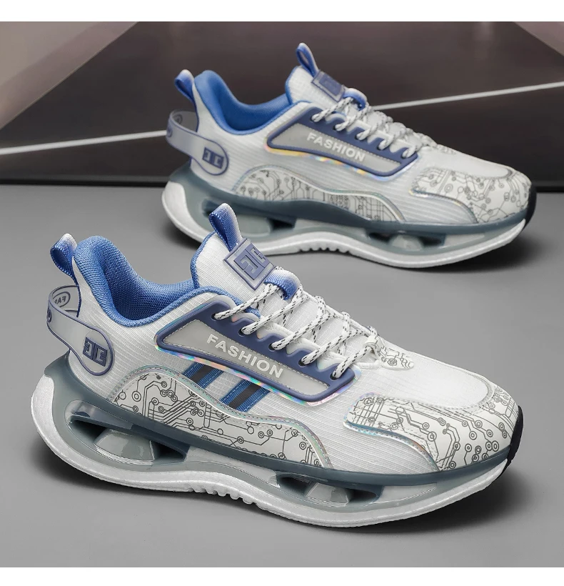 Herren Stoßdämpfende Leichte Freizeitschuhe Frühling Sommer Weichsohlige Atmungsaktive Outdoor-Renn-Laufschuhe Studenten-Speed-Sportschuhe – Detail 17