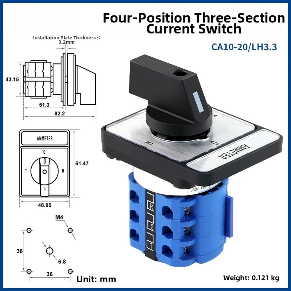 20A Changeover Switch Power Forward / Reverse Transfer Switch With Customizable Speed Settings For RVs, Boats, And Campervans