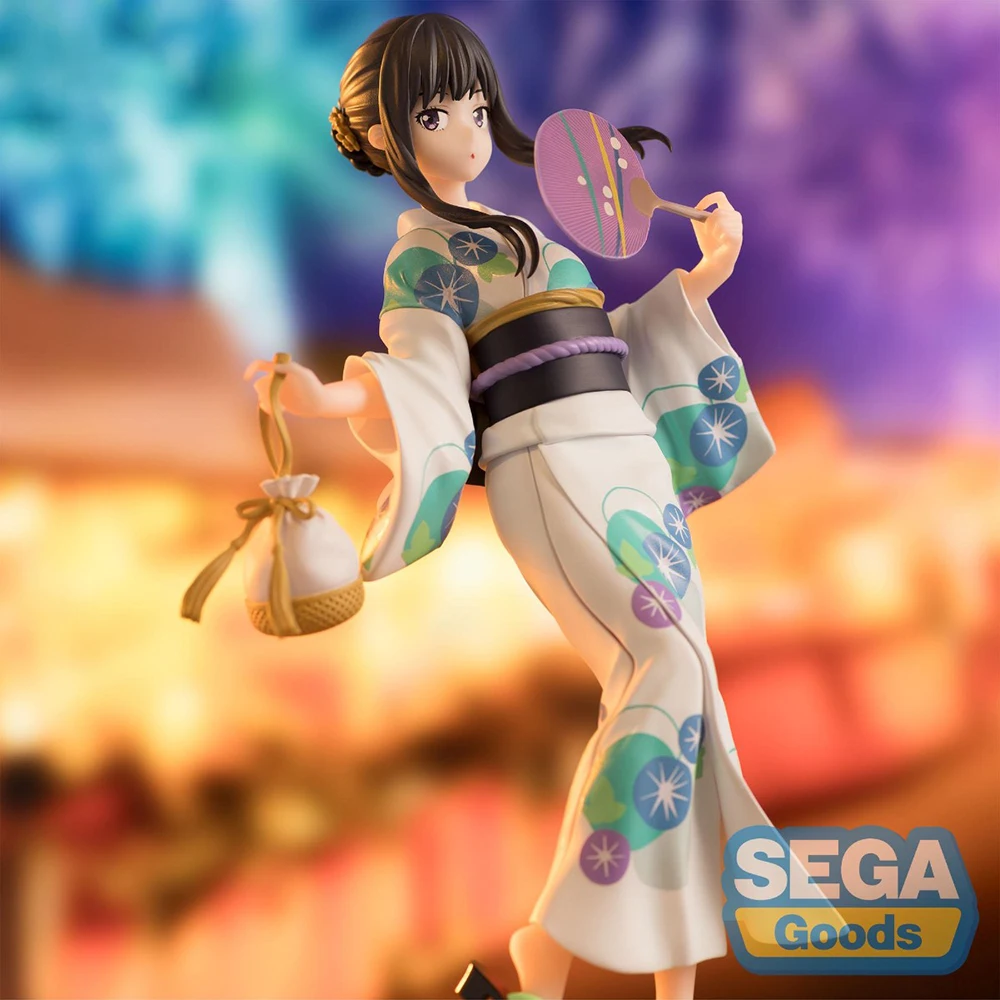 100% originale in magazzino SEGA Luminasta Lycoris Recoil Inoue Takina Yukata De Omatsuri Anime Figure Action Figure Decorazione del modello