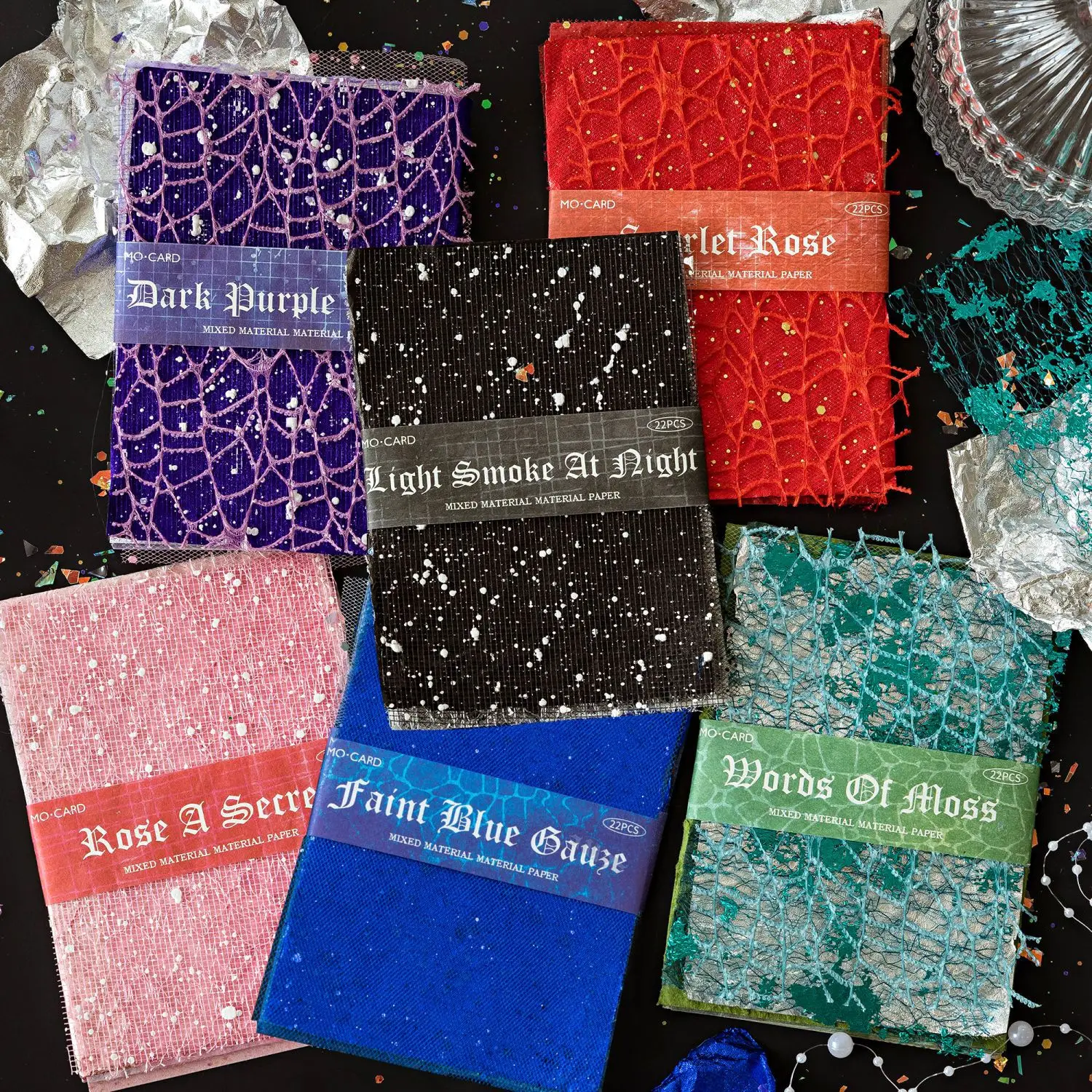 22pcs/lot Memo Pads Material Paper light streaming between sheets of paper Junk Journal Scrapbooking Cards Retro Paper