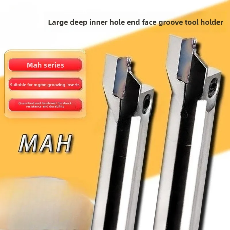 

Face Grooving Tool, Bore Face Grooving Tool Holder MAH325, Large Depth Round Shank, Flat & Radius CNC Turning Tool