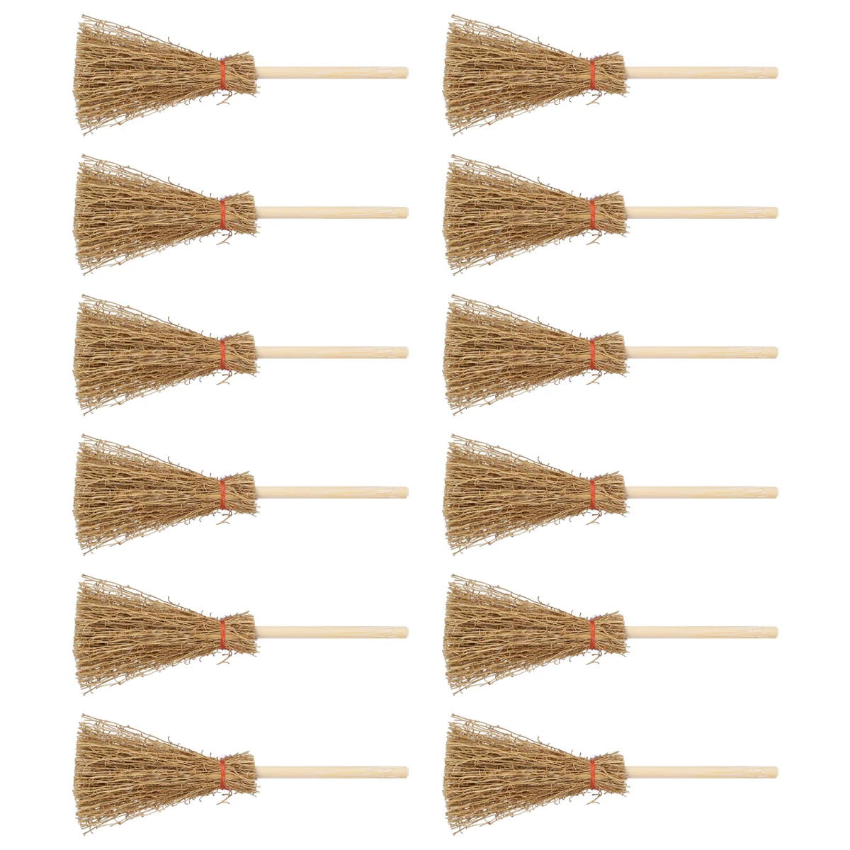 

Mini Straw Prop Halloween Decoration Kids Party naments Halloween Broom Toys Toys Witches Hanging Props Witch Pendant