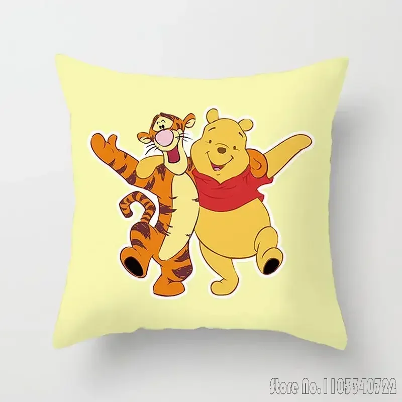 Disney Cartoon Winnie Bear The Pooh Piggy Tigger Cushion Cover Pillowcase Pillow Case Shams Sofa Home Decor 45x45cm Kids Gift