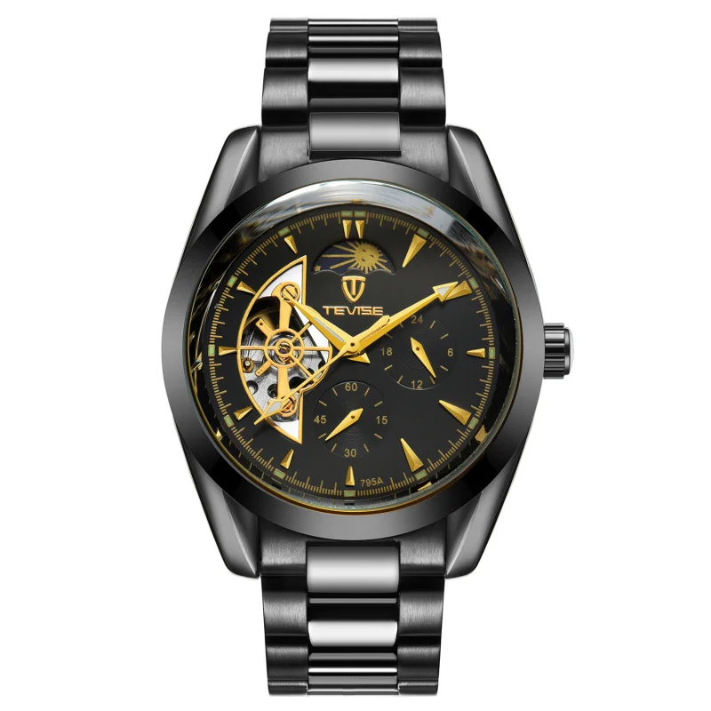 official-websiteNew Tevise Small DialinsMen's Automatic Mechanical Star Watch