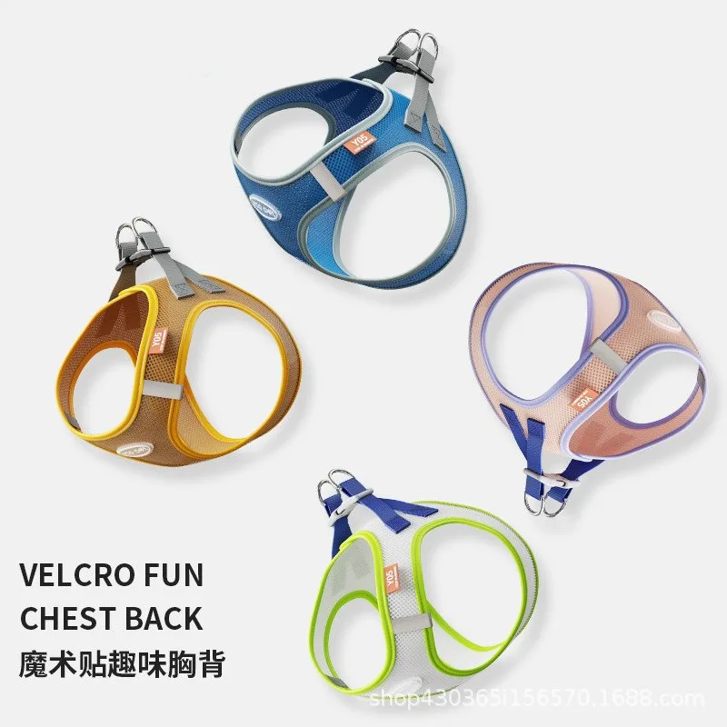 Soft Breathable Puppy Dog Harness Set for Small Dogs Chihuahua Bichon Frise Summer Pet Out Walking Supplies pecheras para perros