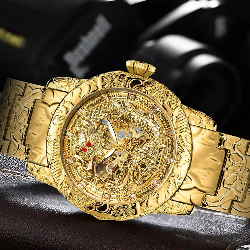 Мужские желтые деловые часы в  – обзор и цена Tourbillon Movement Watch