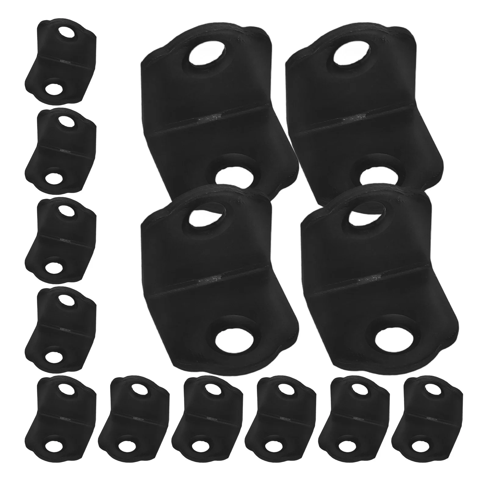 20 Pcs Stainless Steel Corner Code Brackets Shelf Metal Angle Right-angle Brace Table