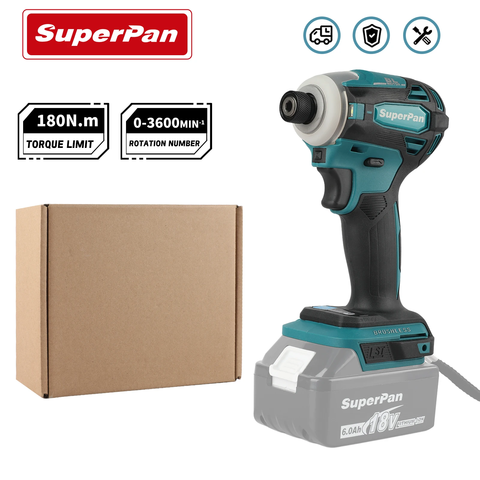 

DTD172 Аккумуляторная ударная отвертка LXT BL Бесщеточный двигатель 18 В Электрическая дрель для болтов по дереву Т-образный режим 180 Н·м Электроинструменты