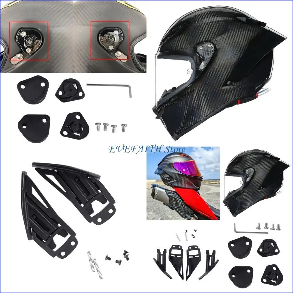 124B Helmets Visor Clip Lenses Fastener Clip Helmets Accessory Motorcycle Helmets Side Plate Visor Clip Helmets Visor Clips