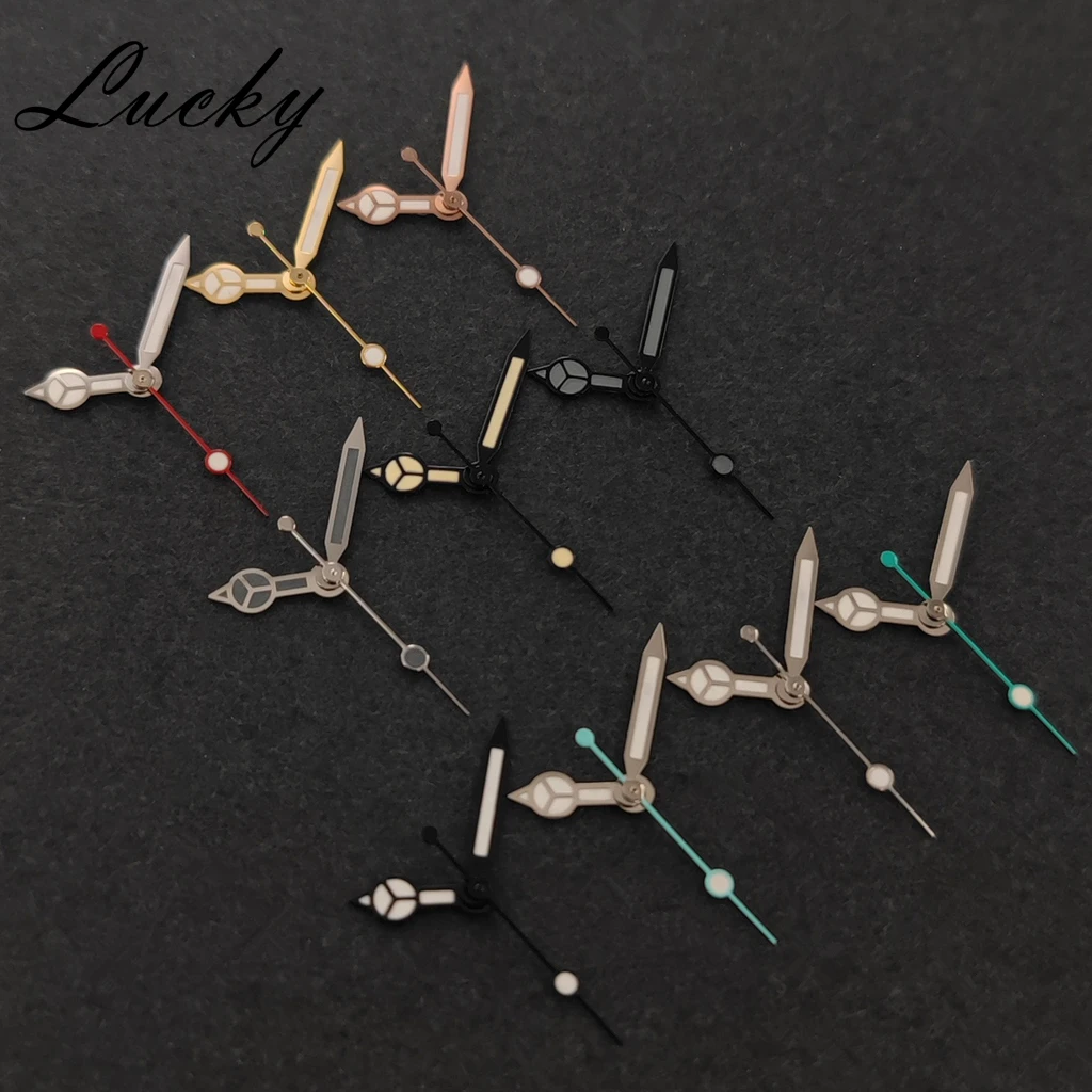 High Quality NH35 NH36 Hands Silver Black Grey Gold Watch Hands Green Luminous Watches Pointers Fit NH35/NH36/4R/7S Movement image 3