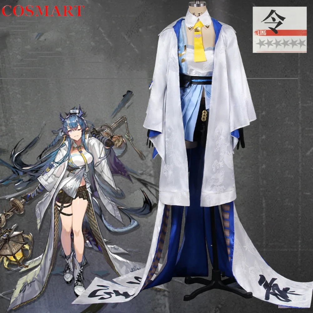 

COSMART Arknights Ling Cosplay Costume Cos Game Anime Party Uniform Hallowen Play Role Clothes Clothing New Full Set Disguise