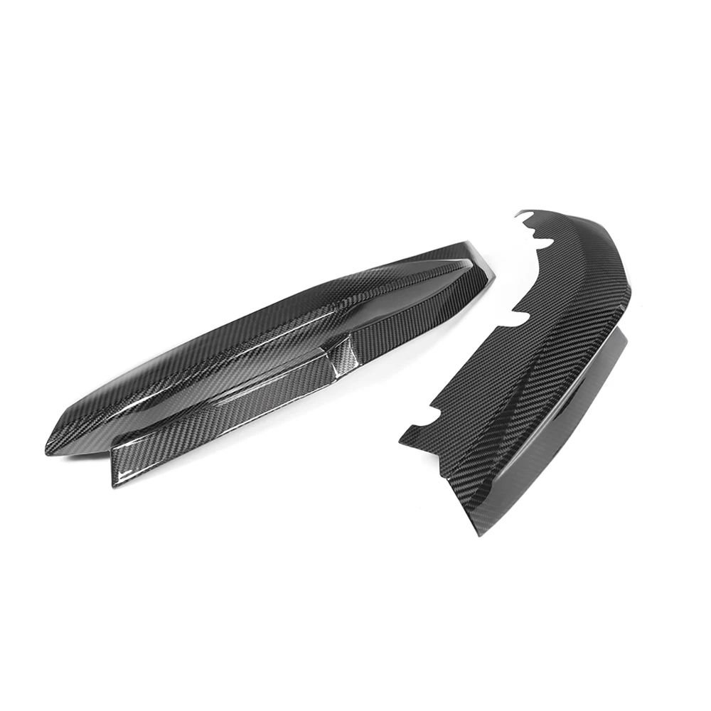 แห้งจริงคาร์บอนไฟเบอร์ด้านหลังSplitterสําหรับBMW M3 Series G80 OEM Stickyสไตล์ 2021-IN 2 ชิ้น/เซ็ต
