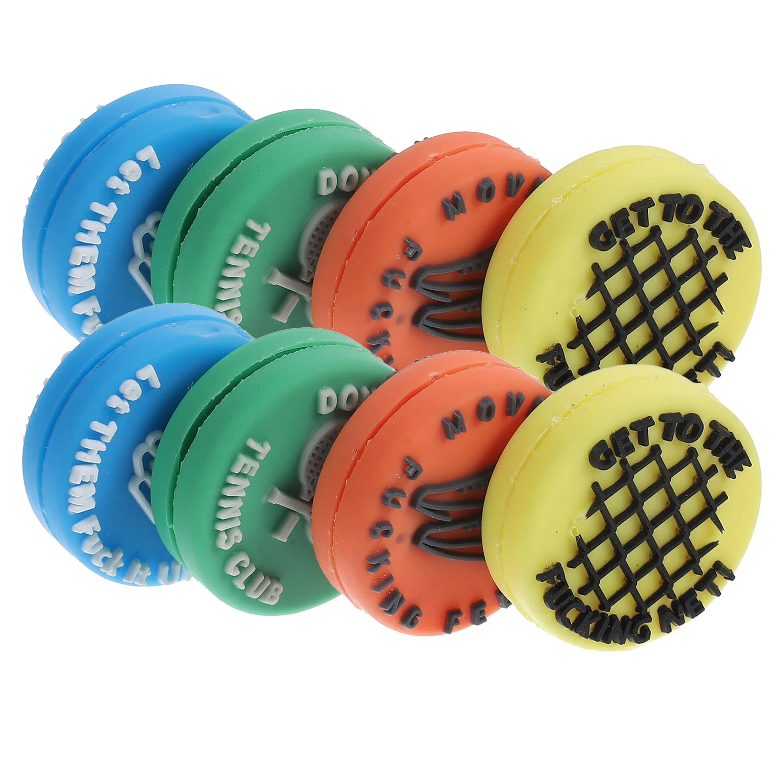 8 Pcs Tennis Racket Shock Absorber Silicone Damper Dampener Shocking Vibration Silica Gel Absorbers Racquet Man