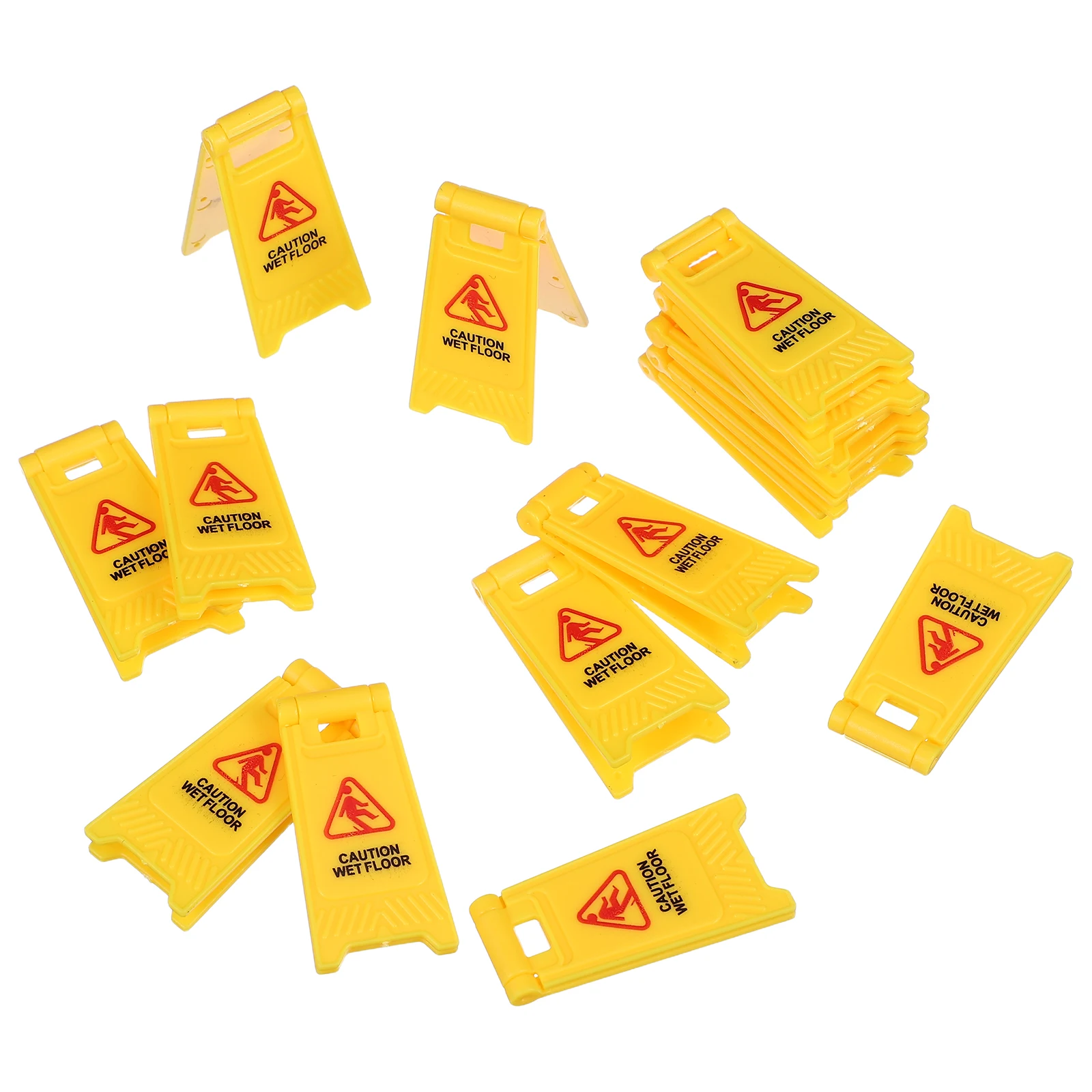 

15pcs Simulated Roadblock Toys Realistic Traffic Scene Miniature Design Educational Play Toddler Driving Game Yellow Safety