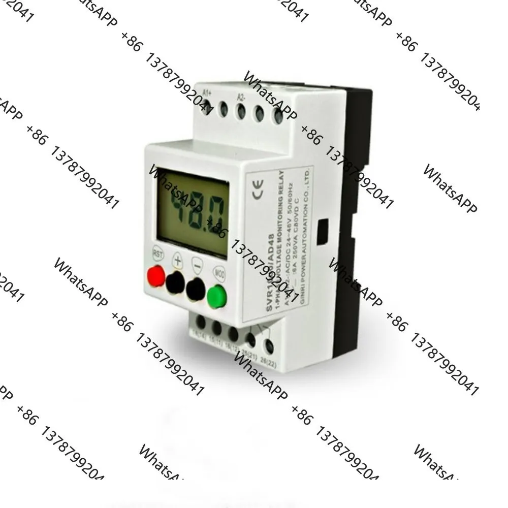 SVR1000/AD48 LCD Single‑Phase Over‑Undervoltage Monitoring Relay AC DC24‑48V