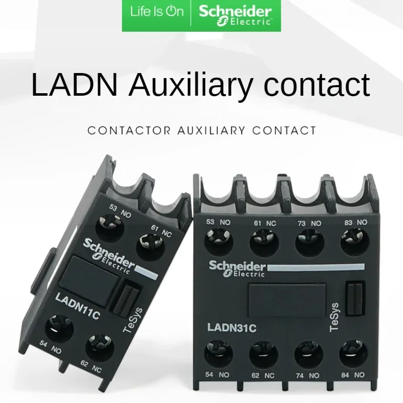 

Schneider LC1D AC contactor auxiliary contact LADN11C 20C 02C 22C 31C normally open and closed Front auxiliary contact Black