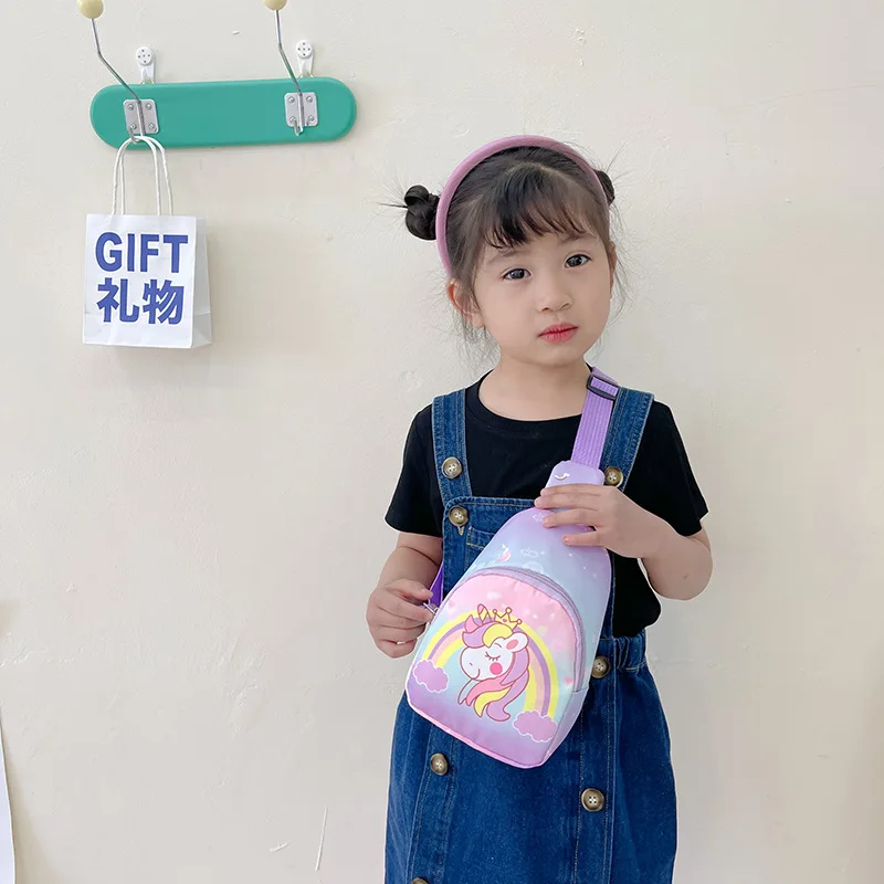 Kids Chest Bag, Fashion Cool Mini Crossbody Sling Bag, Cute Cartoon Coin Shoulder Purse for Boys Girls