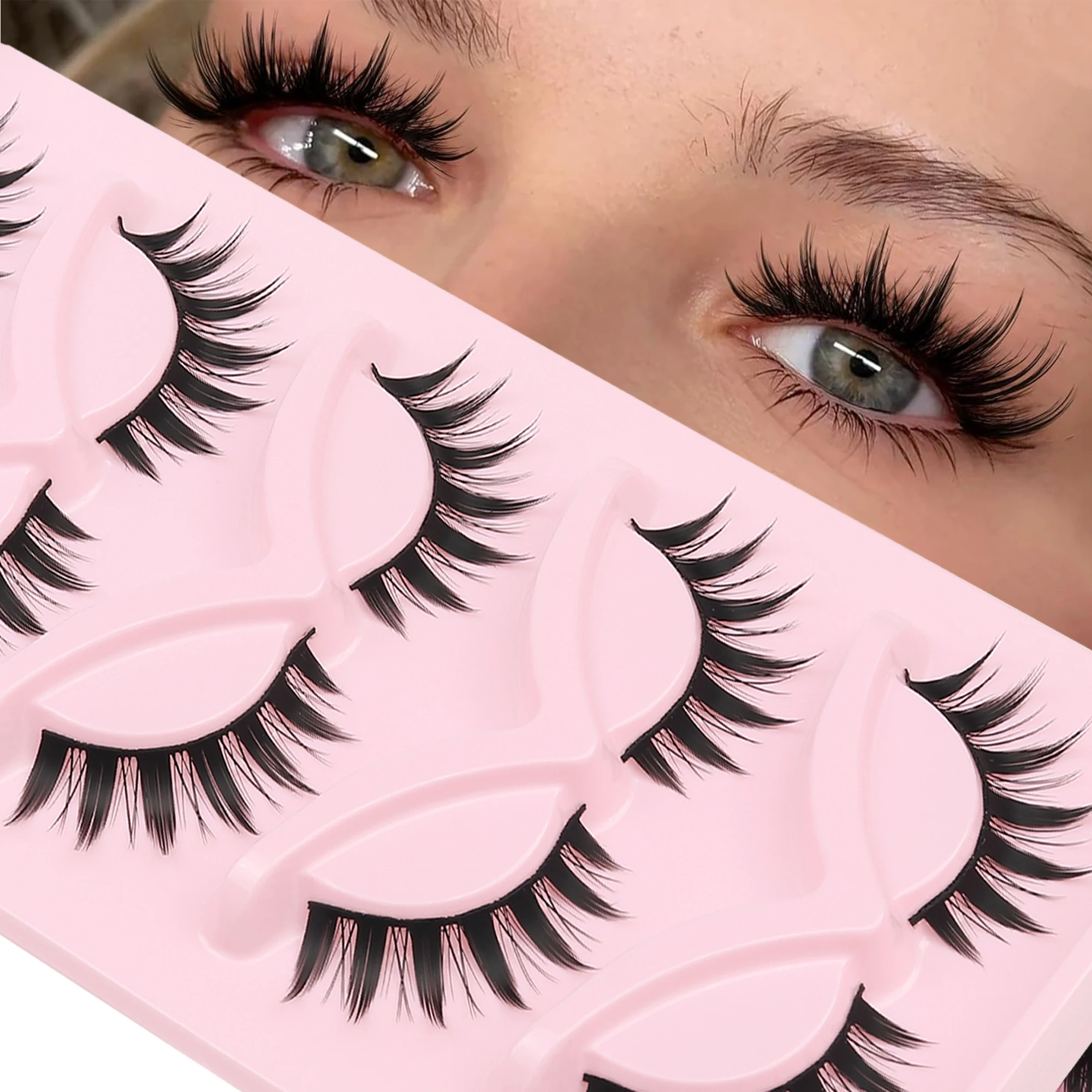 Faux Mink Lash - 5 paar valse wimpers met een