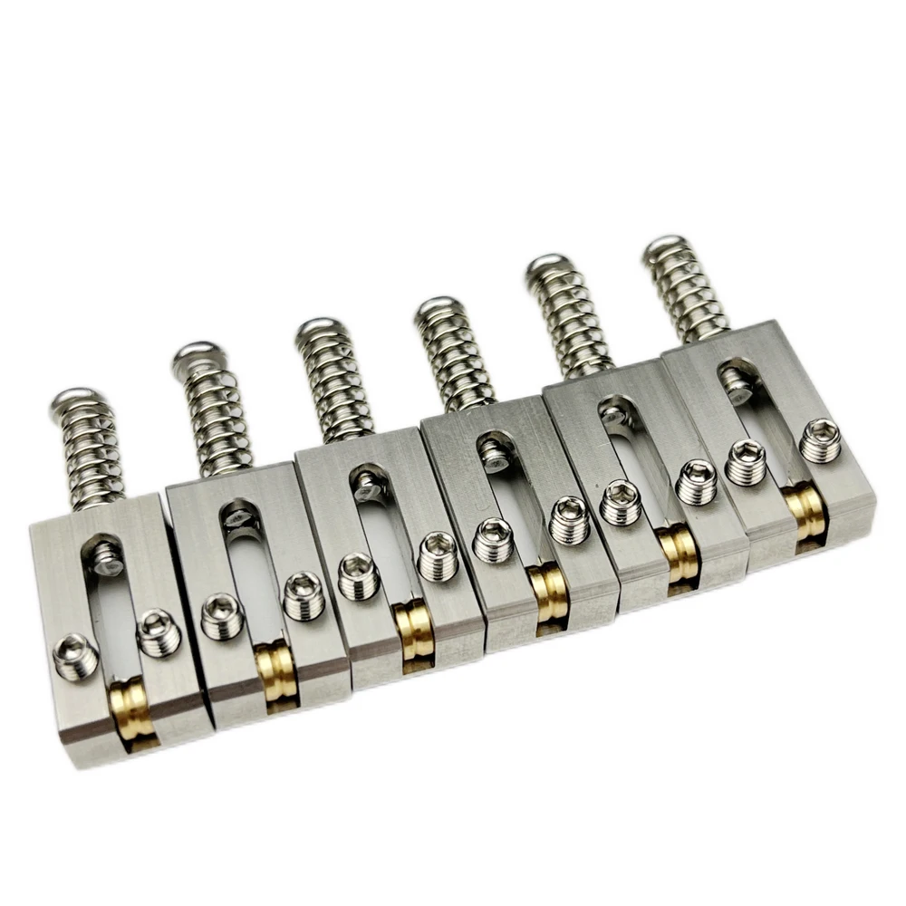 【Made in Japan】 1 Set 10.5MM 10.8MM Stainless Steel Roller Saddle Tremolo Bridge Saddles For ST TL Electric Guitar
