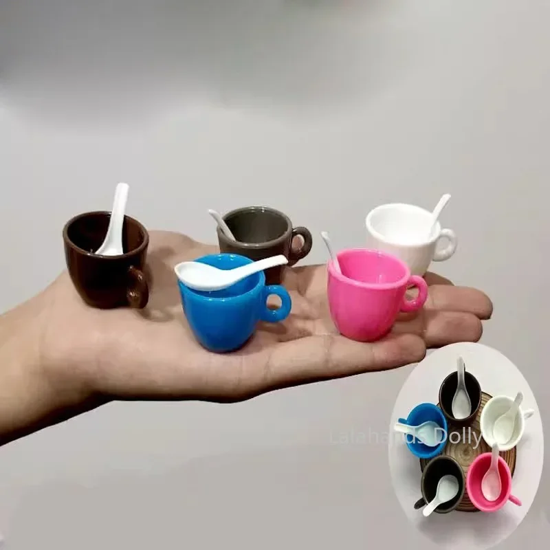 1:12 Dollhouse Mini Kitchen Accessories Seasoning Cup Coffee Cup Water Cup Kitchen Set